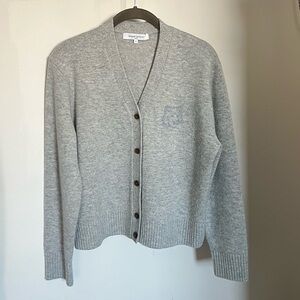 MAISON KITSUNE Cashmere blend Light Gray Cardigan